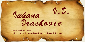 Vukana Drašković vizit kartica
